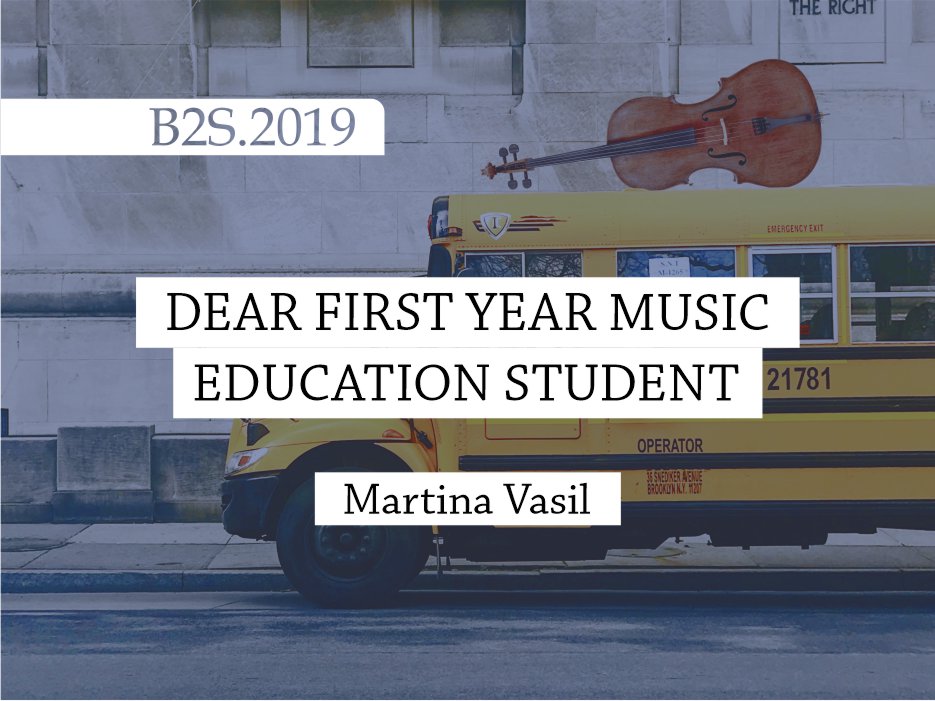 dear first year music education student