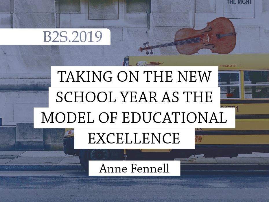 Taking on the New School Year as the Model of Educational Excellence blog post