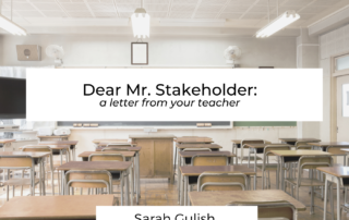 Dear Mr. Stakeholder