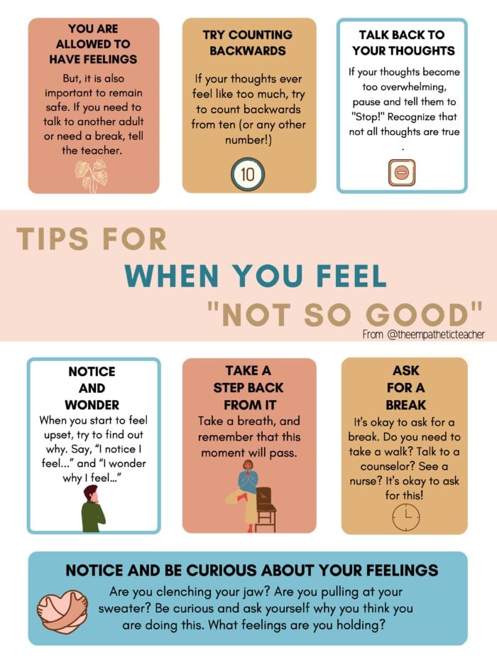 tips for when you feel not so good