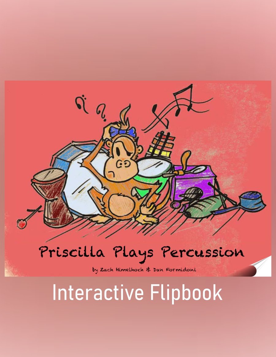 Pricilla Plays Percussion Flip Book
