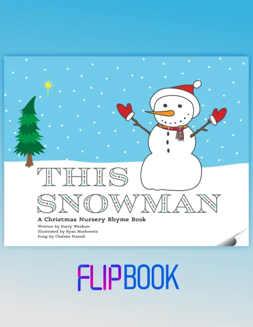 This Snowman flip book cover