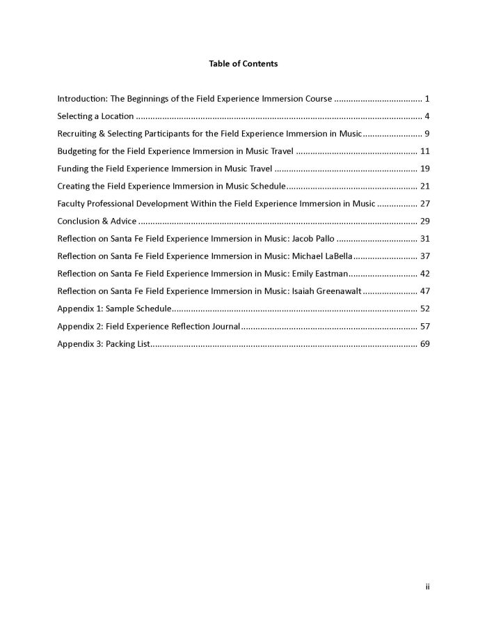 Field Experience Immersion in Music: A Planning Guide  - Image 2