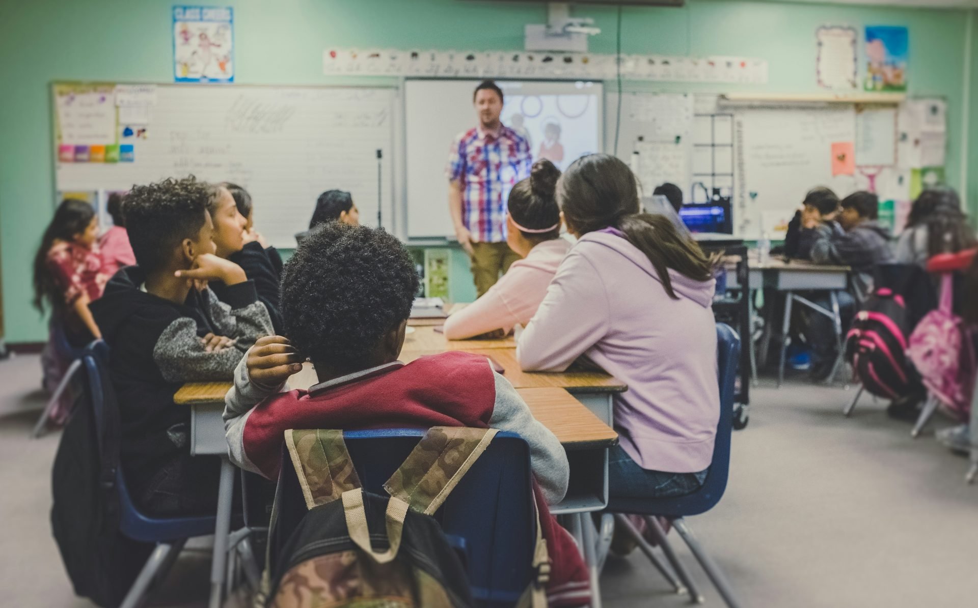 Teacher in a class 