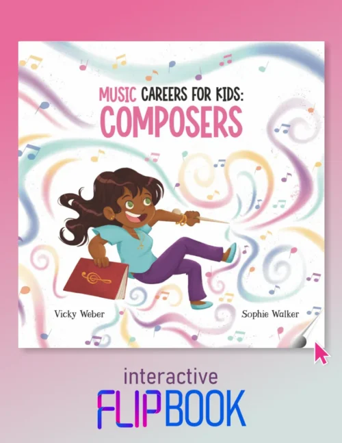 Music Careers for Kids: Composers interactive flipbook
